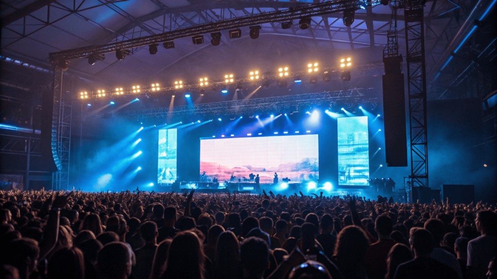 Fête de la musique sur écran LED
