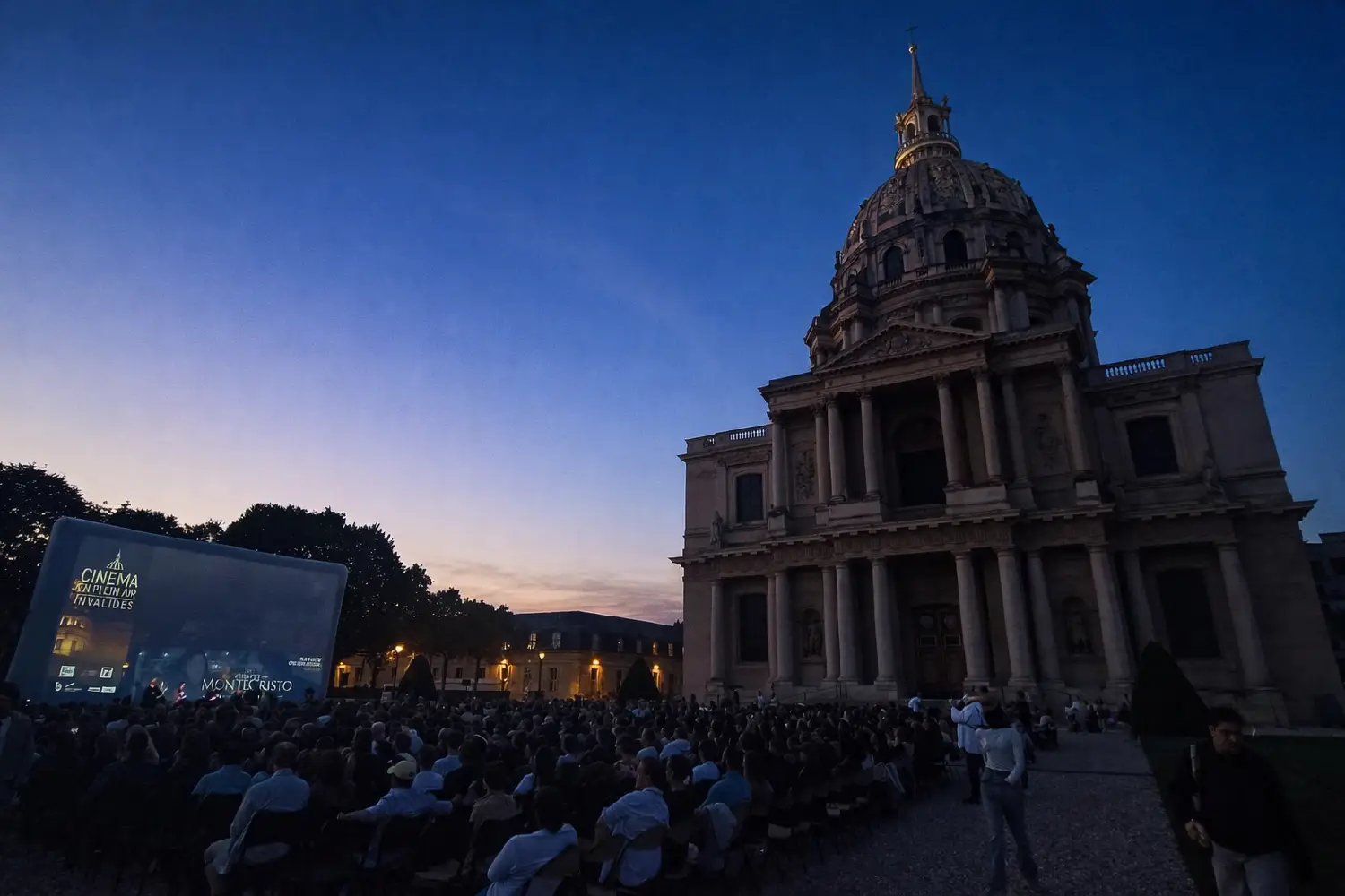 À quelle heure commencer une séance de cinéma en plein air ?